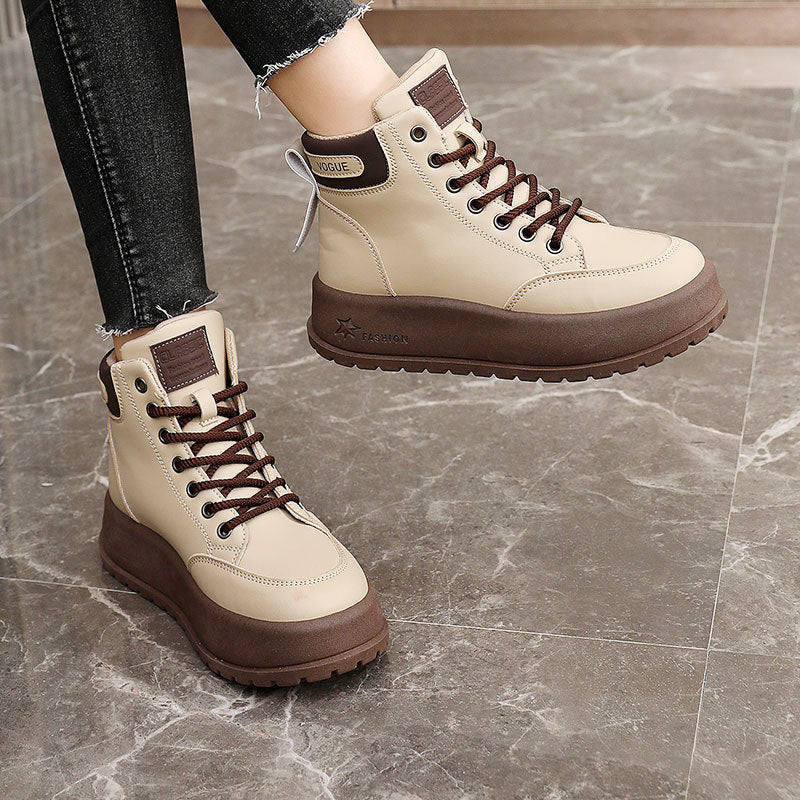 Damen modische High-Top Sneakers mit rutschfester Sohle und praktischem Schnürsystem Heidi Mode - Image 3