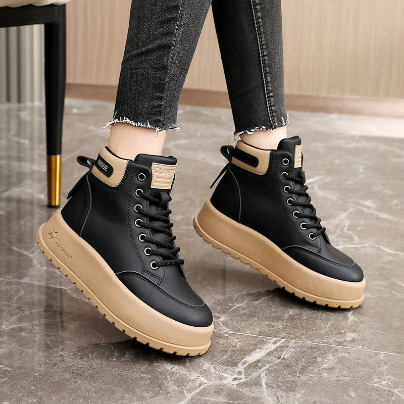 Damen modische High-Top Sneakers mit rutschfester Sohle und praktischem Schnürsystem Heidi Mode - Image 4