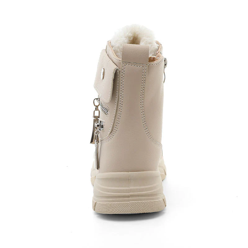 Damen modische High-Top Sneakers mit seitlichem Reißverschluss und dämpfender Laufsohle Heidi Mode - Image 4