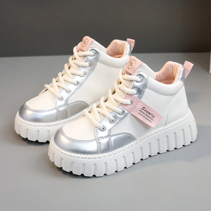 Damen Modische High-Top Sneakers mit sportlichem Design und robustem Sohlenprofil Heidi Mode - Image 2