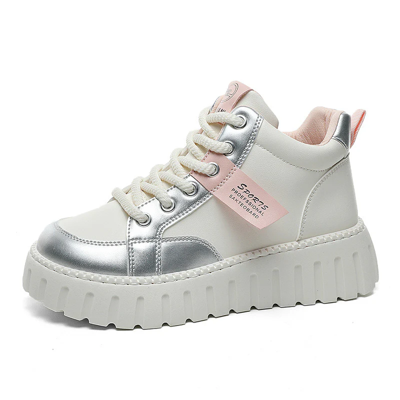Damen Modische High-Top Sneakers mit sportlichem Design und robustem Sohlenprofil Heidi Mode - Image 5
