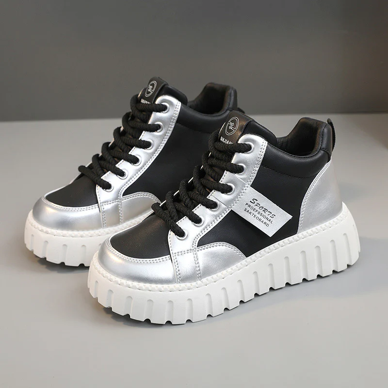 Damen Modische High-Top Sneakers mit sportlichem Design und robustem Sohlenprofil Heidi Mode - Image 7