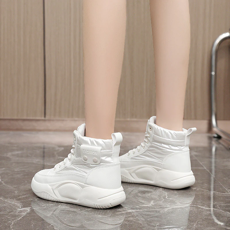 Damen Modische High-Top Sneakers mit sportlichem Design und rutschfester Sohle Heidi Mode - Image 4