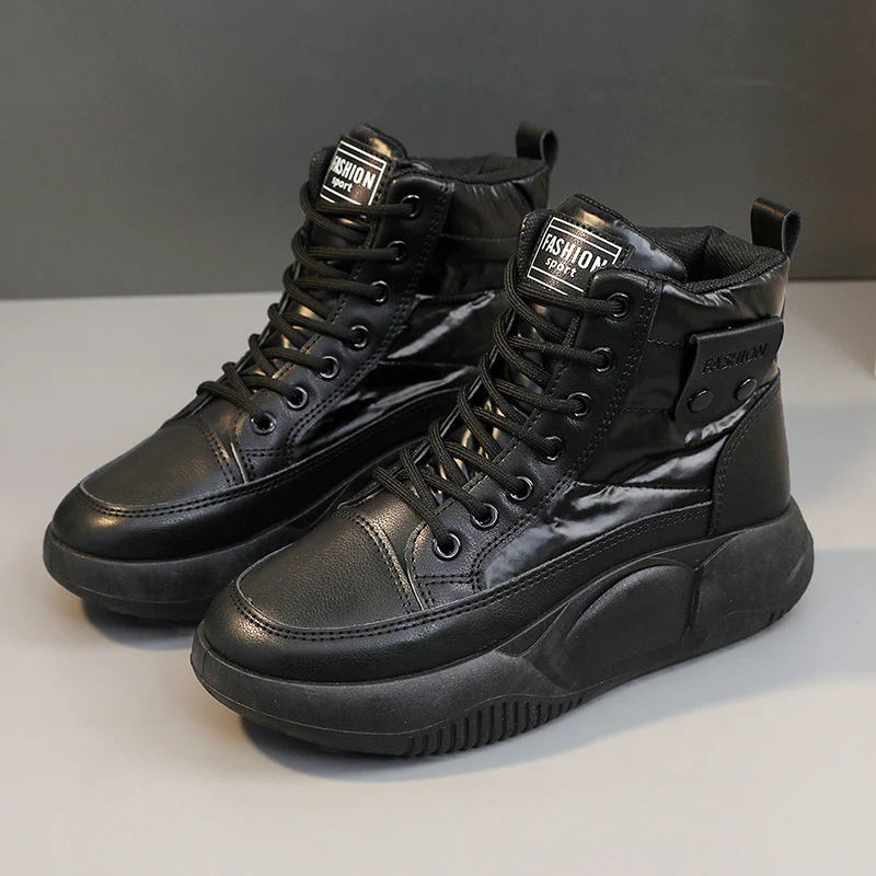 Damen Modische High-Top Sneakers mit sportlichem Design und rutschfester Sohle Heidi Mode - Image 7