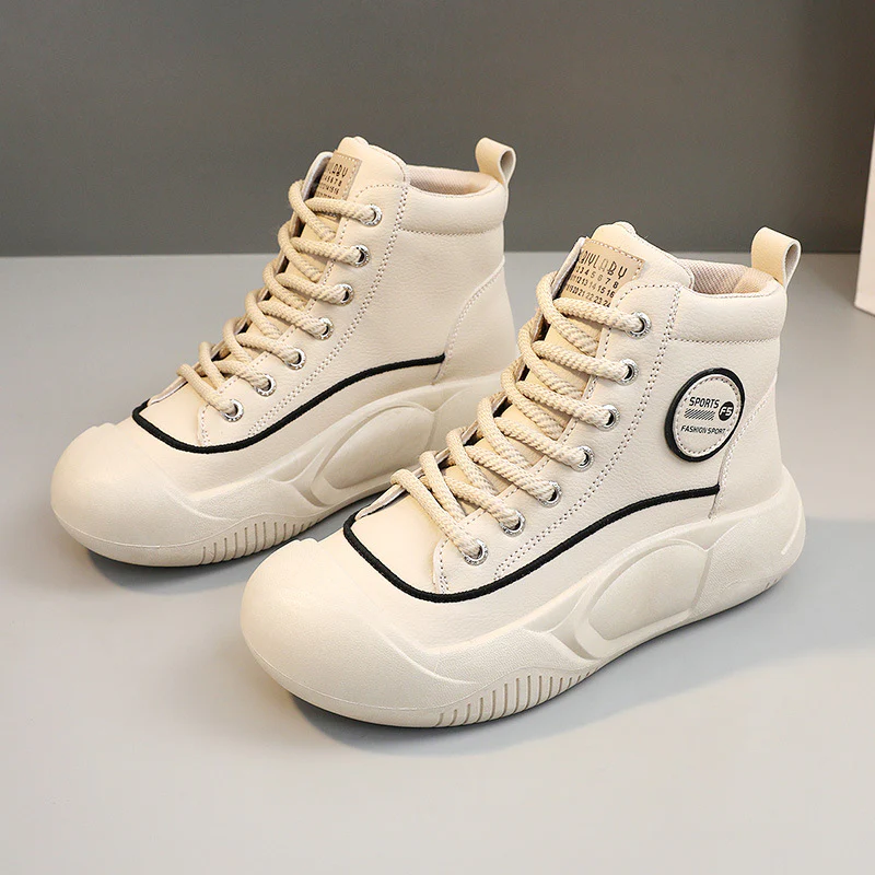 Damen modische High-Top Sneakers mit strapazierfähiger Sohle und sportlichem Design Heidi Mode - Image 2