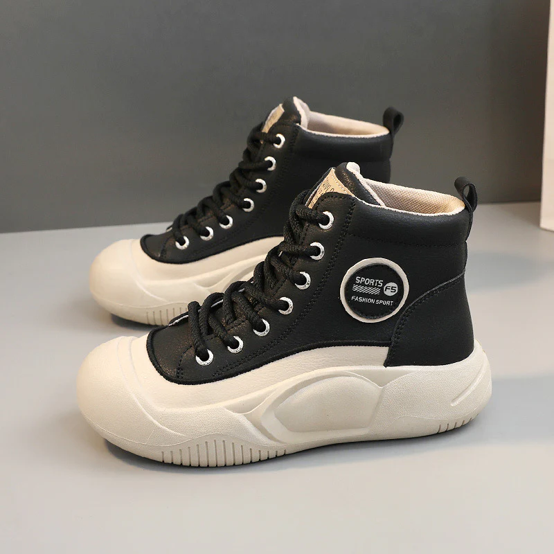Damen modische High-Top Sneakers mit strapazierfähiger Sohle und sportlichem Design Heidi Mode - Image 6