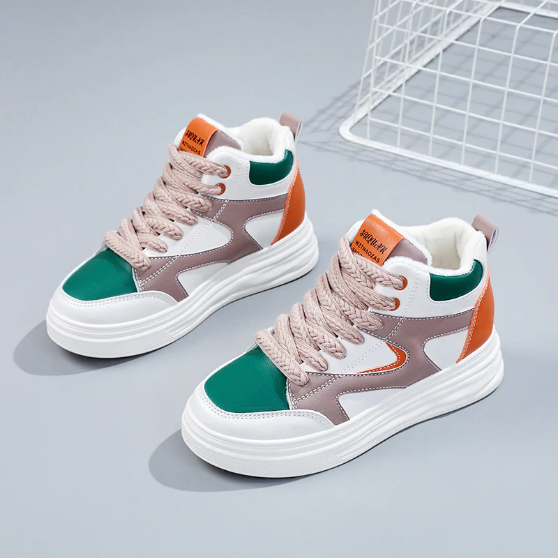 Damen modische High-Top Sneakers mit trendigen Farbakzenten Heidi Mode - Image 7