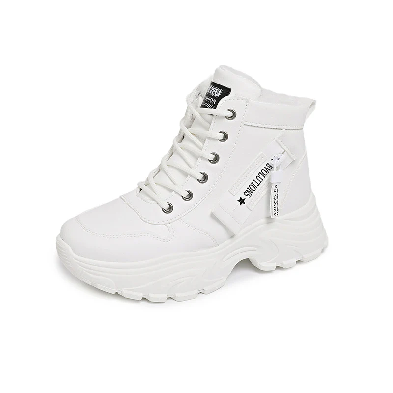 Damen modische High-Top Sneakers mit trendy Reißverschluss und komfortablem Innenfutter Heidi Mode - Image 6