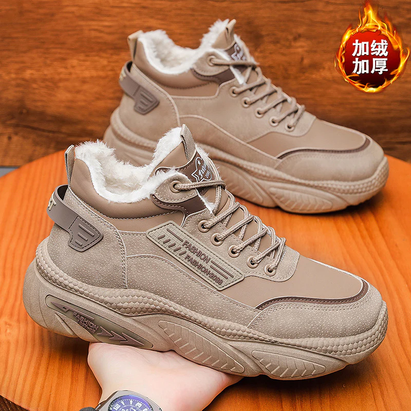 Damen Modische High-Top Sneakers mit warmem Innenfutter und rutschfester Sohle Heidi Mode - Image 3