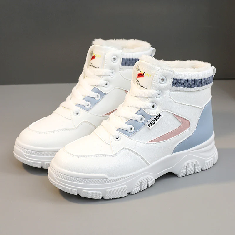 Damen modische High-Top Sneakers mit warmem Innenfutter und strapazierfähigem Obermaterial Heidi Mode - Image 2
