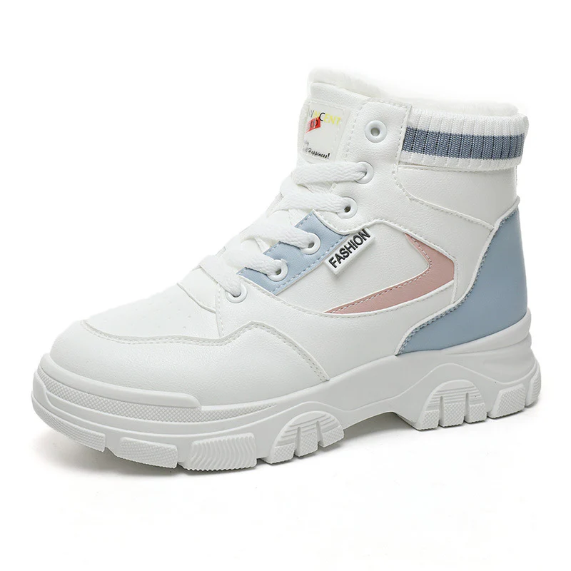 Damen modische High-Top Sneakers mit warmem Innenfutter und strapazierfähigem Obermaterial Heidi Mode - Image 5