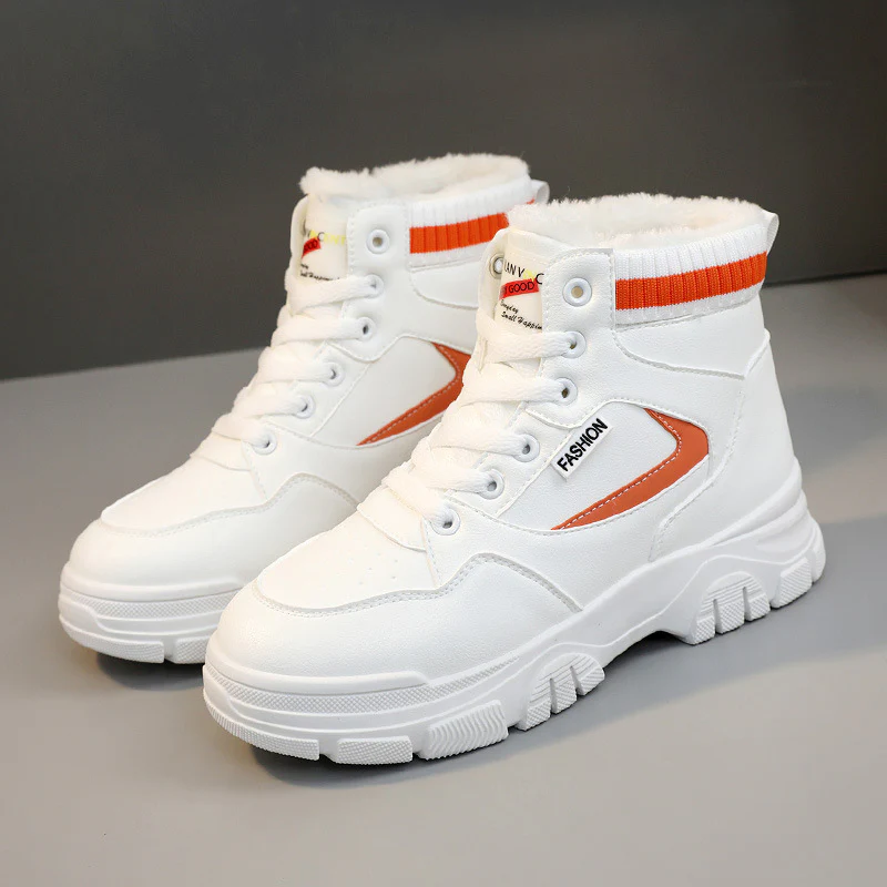 Damen modische High-Top Sneakers mit warmem Innenfutter und strapazierfähigem Obermaterial Heidi Mode - Image 6