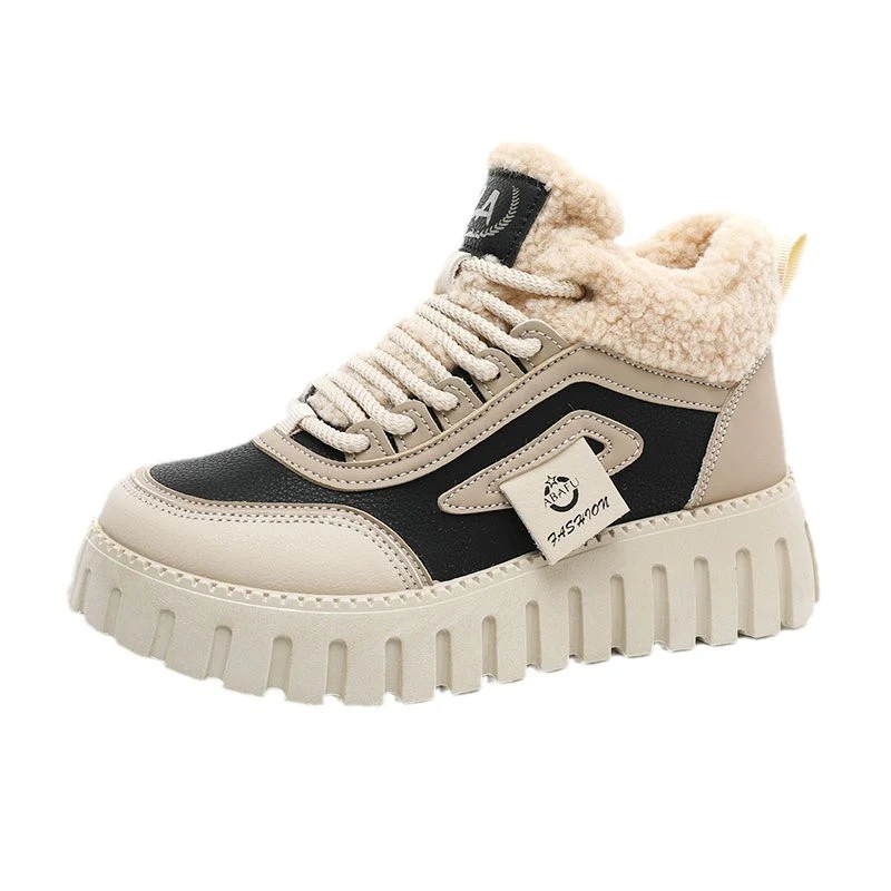 Damen modische High-Top Sneakers mit weich gefüttertem Innenfutter und rutschfester Sohle Heidi Mode - Image 5