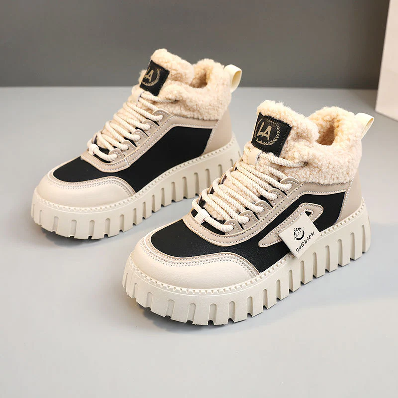 Damen modische High-Top Sneakers mit weich gefüttertem Innenfutter und rutschfester Sohle Heidi Mode - Image 6