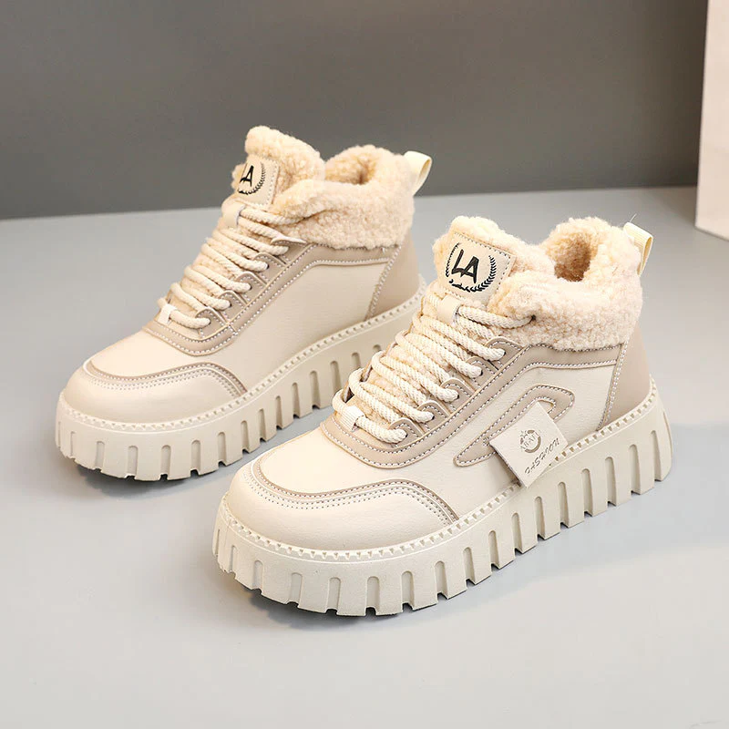Damen modische High-Top Sneakers mit weich gefüttertem Innenfutter und rutschfester Sohle Heidi Mode - Image 7