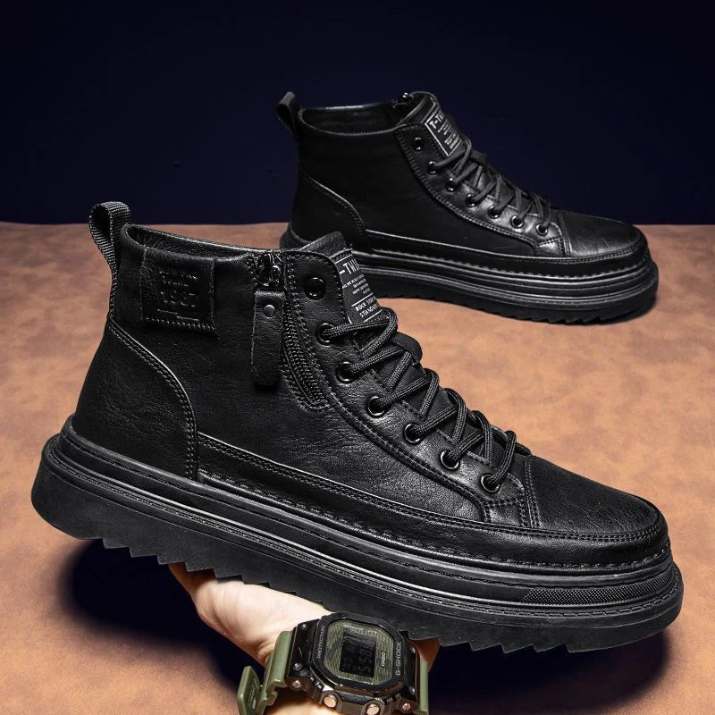Damen Modische High-Top Stiefel mit rutschfester Sohle und praktischem Reißverschluss Heidi Mode - Image 2