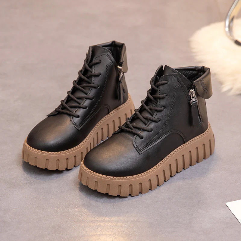 Damen Modische High-Top Stiefeletten mit Reißverschluss und rutschfester Sohle Heidi Mode - Image 7