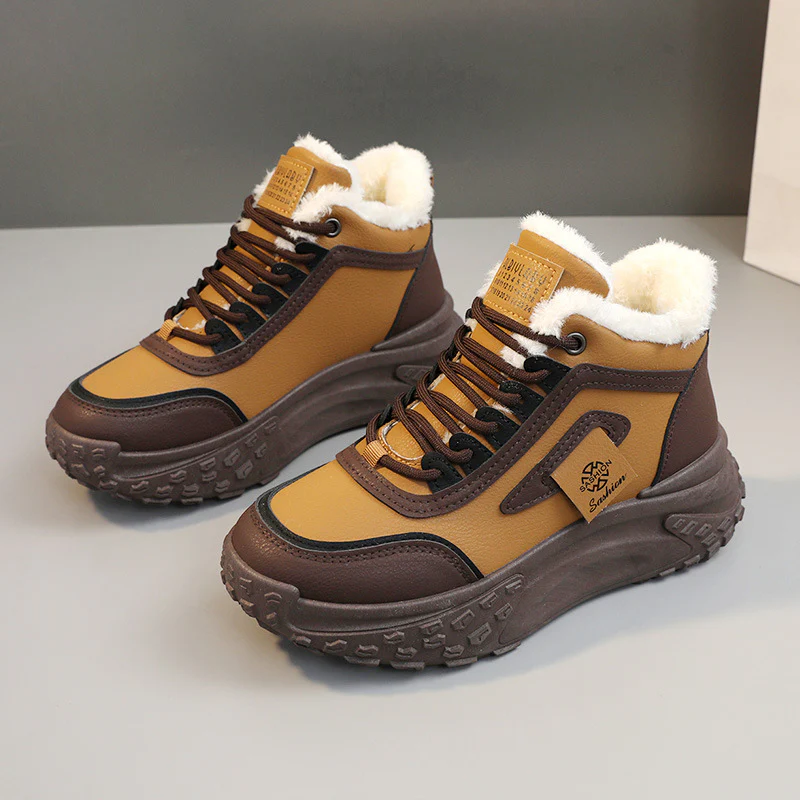 Damen modische Hochschnitt Sneakers mit warmem Futter und rutschfester Sohle Heidi Mode - Image 10