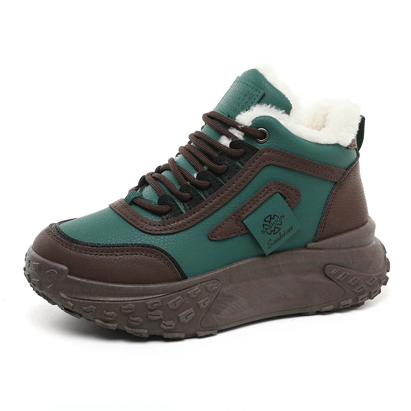 Damen modische Hochschnitt Sneakers mit warmem Futter und rutschfester Sohle Heidi Mode - Image 5