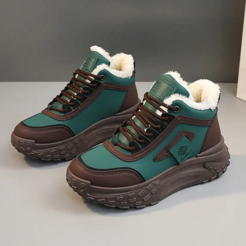 Damen modische Hochschnitt Sneakers mit warmem Futter und rutschfester Sohle Heidi Mode - Image 6