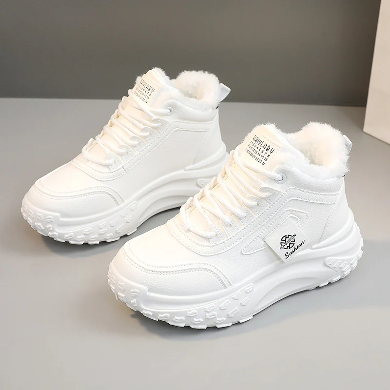 Damen modische Hochschnitt Sneakers mit warmem Futter und rutschfester Sohle Heidi Mode - Image 9