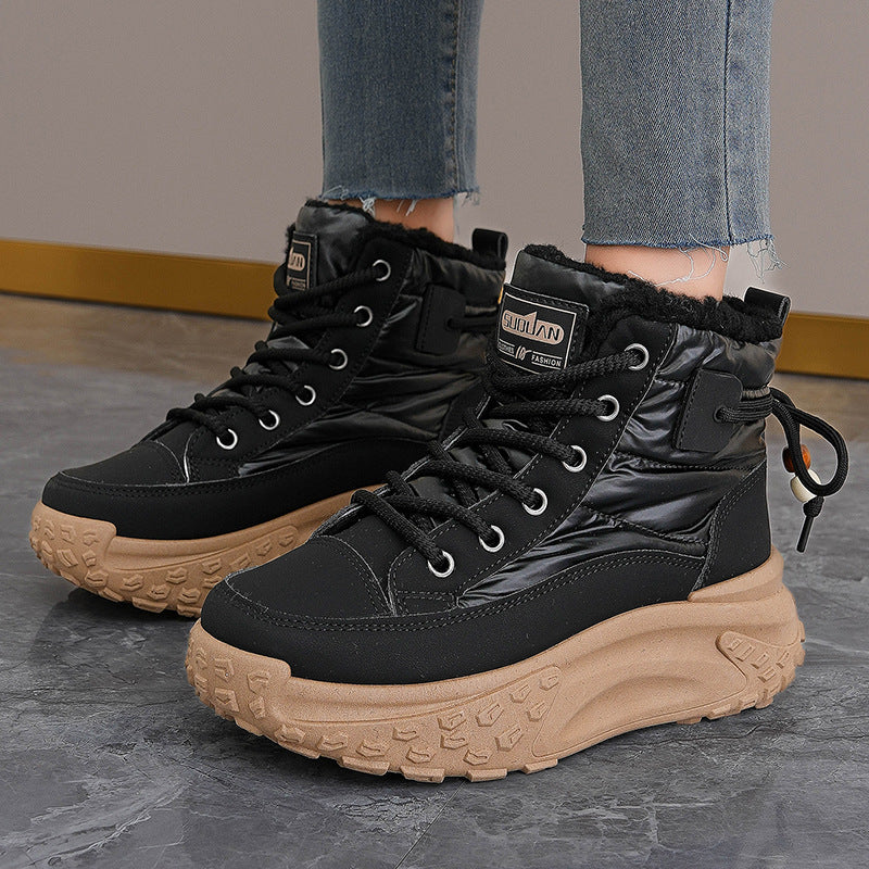 Damen modische hohe Sneakers mit isolierendem Futter und rutschfester Sohle Heidi Mode - Image 4