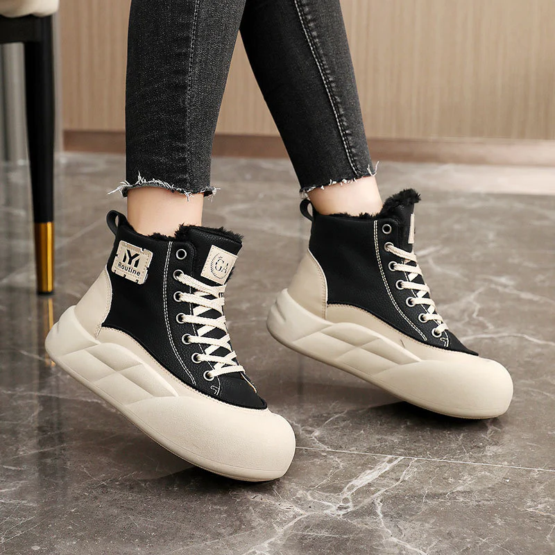 Damen modische Höhen-Sneaker mit weichem Futter und elastischer Sohle Heidi Mode - Image 3