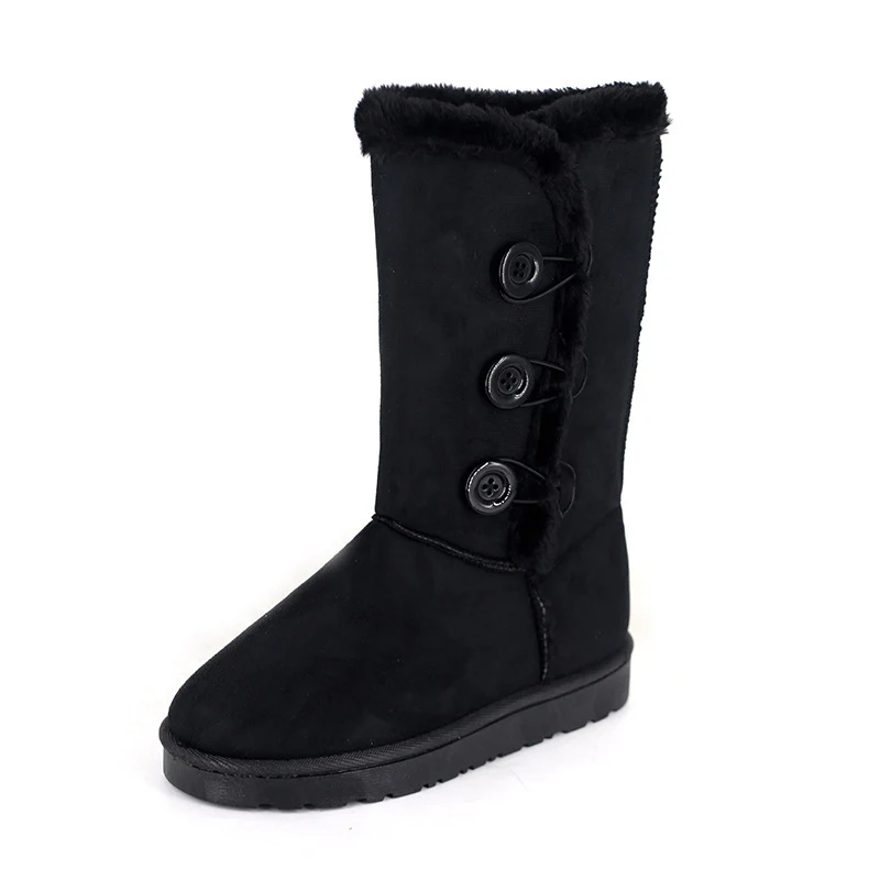 Damen modische Kurzstiefel mit wohligem Kunstfell und stilvollen Knopf-Details Heidi Mode - Image 7