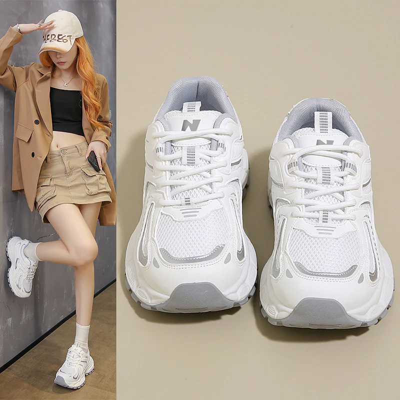 Damen Modische Laufschuhe mit atmungsaktiver Mesh-Oberfläche und rutschfester Sohle Heidi Mode - Image 2