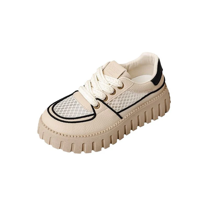 Damen modische Lifestyle-Sneaker mit texturiertem Obermaterial und dämpfender Sohle Heidi Mode - Image 5