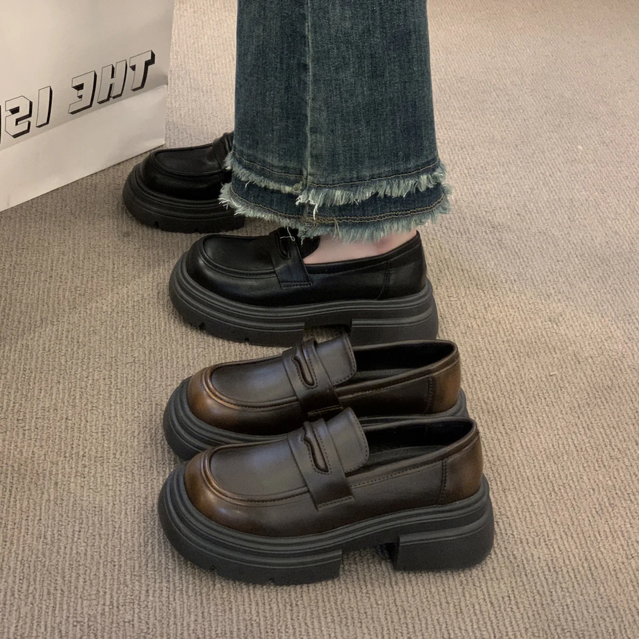 Damen Modische Loafers mit eleganter Profilsohle und komfortablem Fußbett Heidi Mode - Image 2