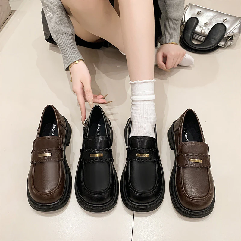 Damen modische Loafers mit stabiler Plateausohle und eleganter Schnalle Heidi Mode - Image 2