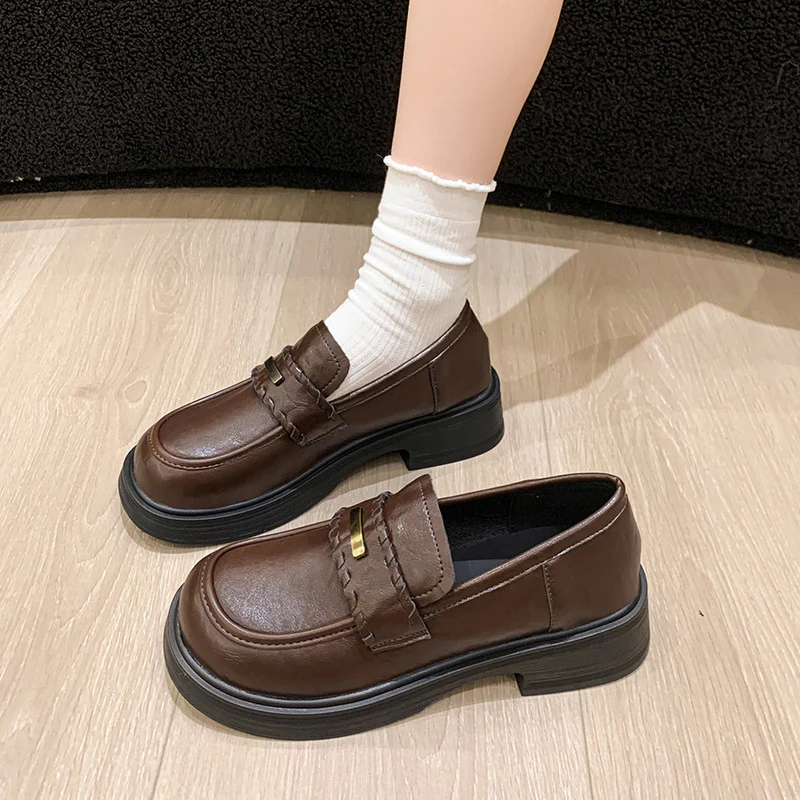 Damen modische Loafers mit stabiler Plateausohle und eleganter Schnalle Heidi Mode - Image 3