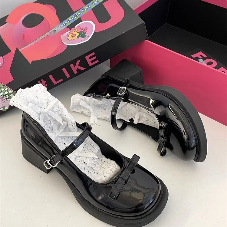 Damen Modische Mary Jane Pumps mit auffälliger Schnalle und bequemem Absatz Heidi Mode - Image 3