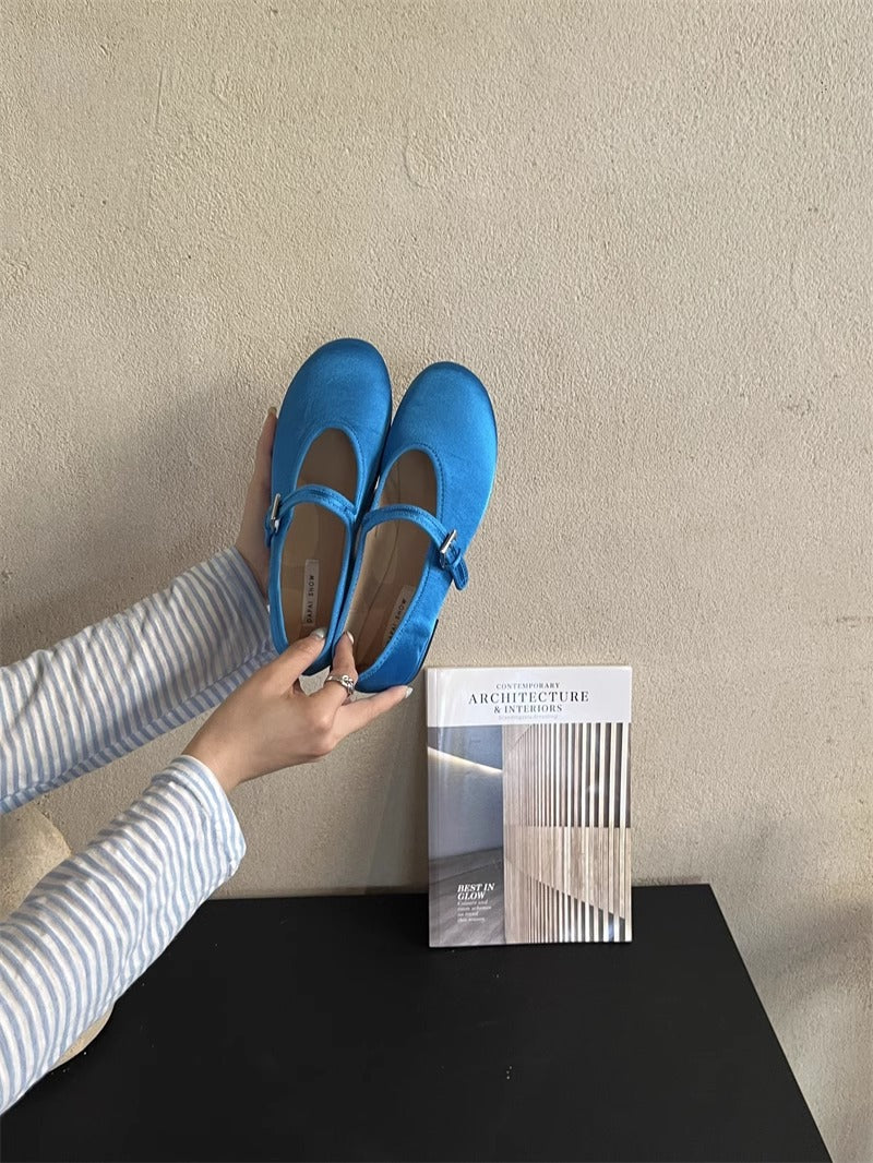Damen modische Mary Janes mit verstellbarem Riemen und glänzender Oberfläche Heidi Mode - Image 7