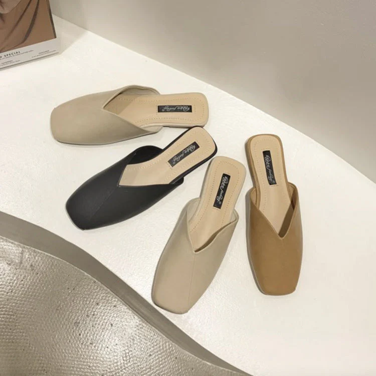 Damen Modische Mules mit Elegantem V-Ausschnitt Heidi-Mode - Image 2