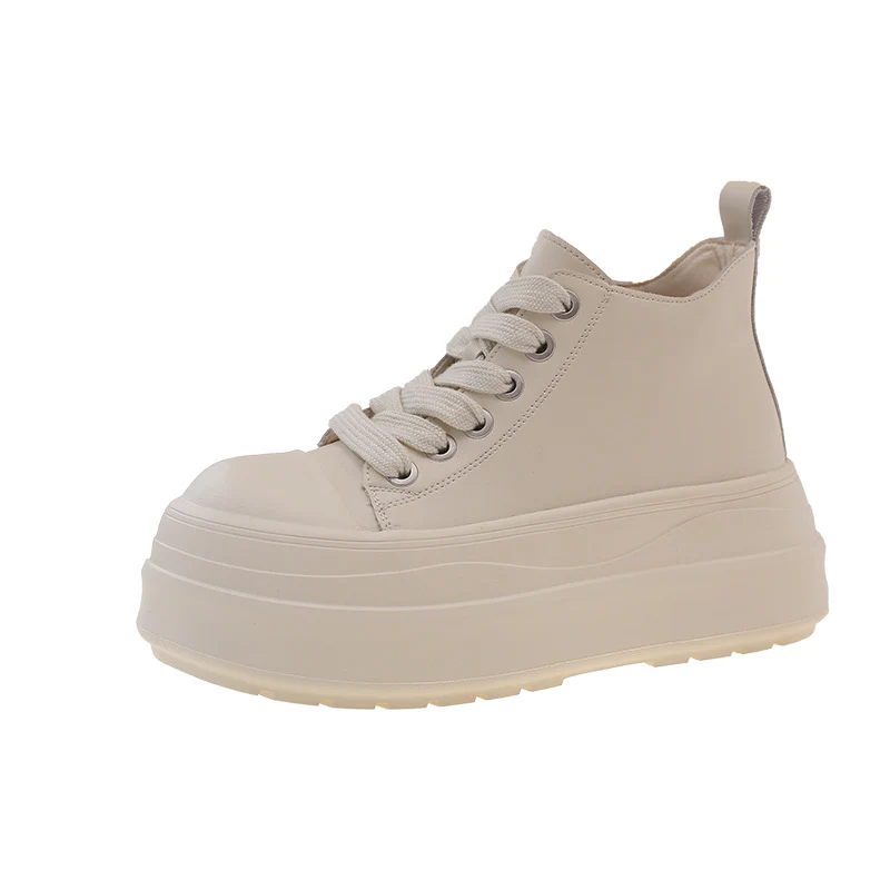Damen modische Plateau-Hochschuh Sneakers mit dreifarbiger Sohle Heidi Mode - Image 7