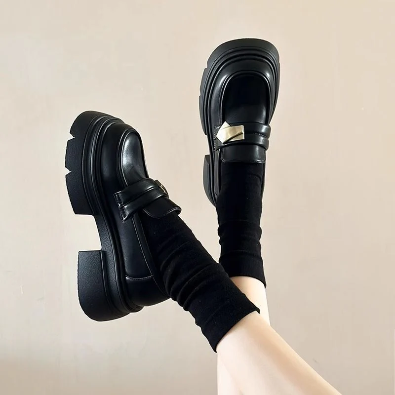 Damen Modische Plateau-Loafers mit komfortabler Sohle und elegantem Design Heidi Mode - Image 5