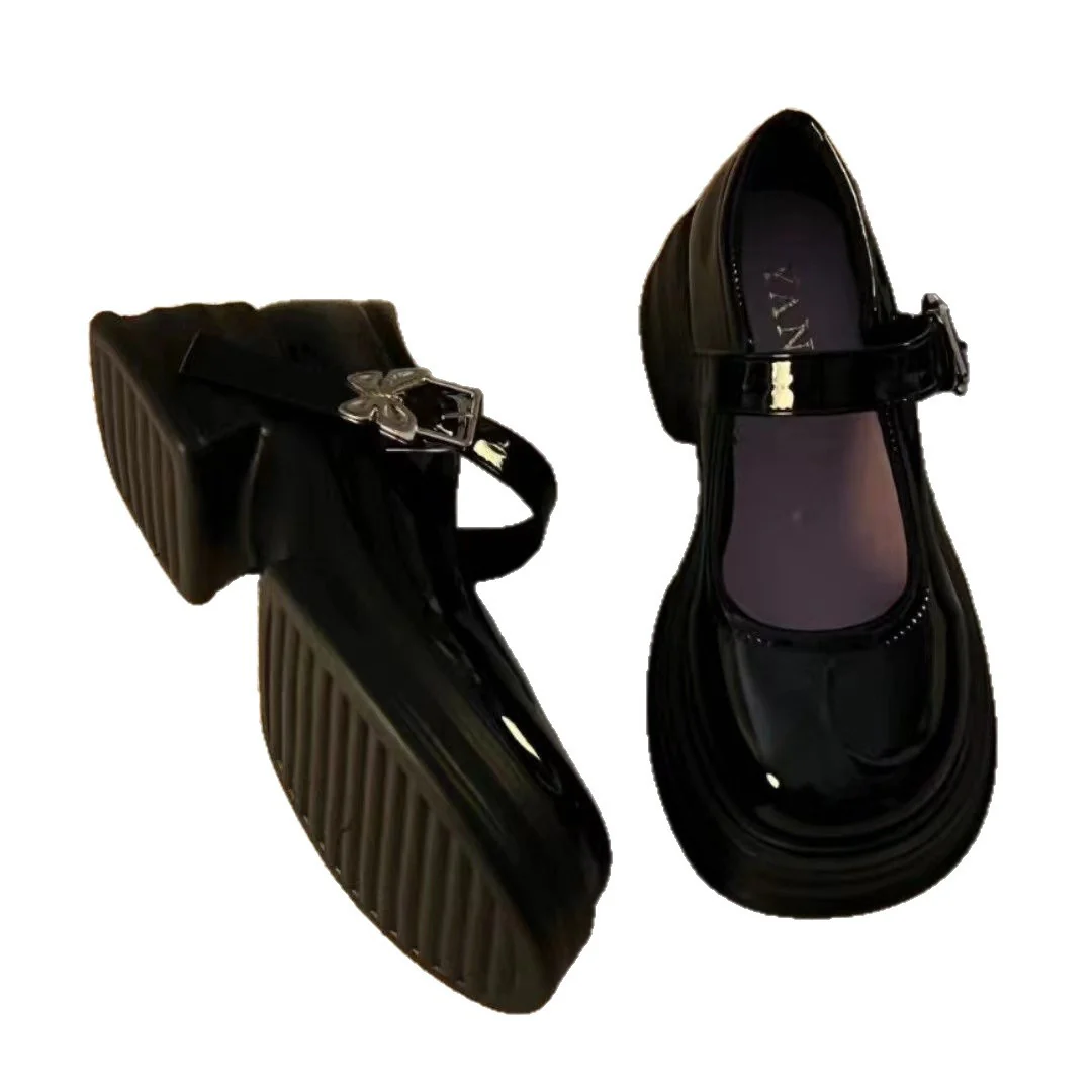 Damen Modische Plateau-Pumps mit verstellbarem Riemen und stabiler Sohle Heidi Mode - Image 5
