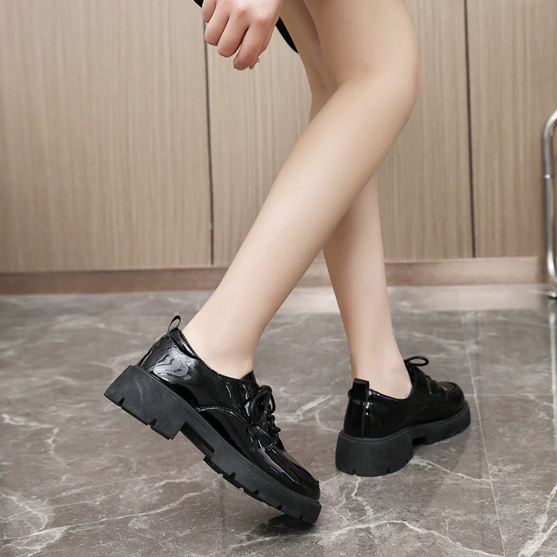 Damen Modische Plateau Schnürschuhe Heidi Mode - Image 3