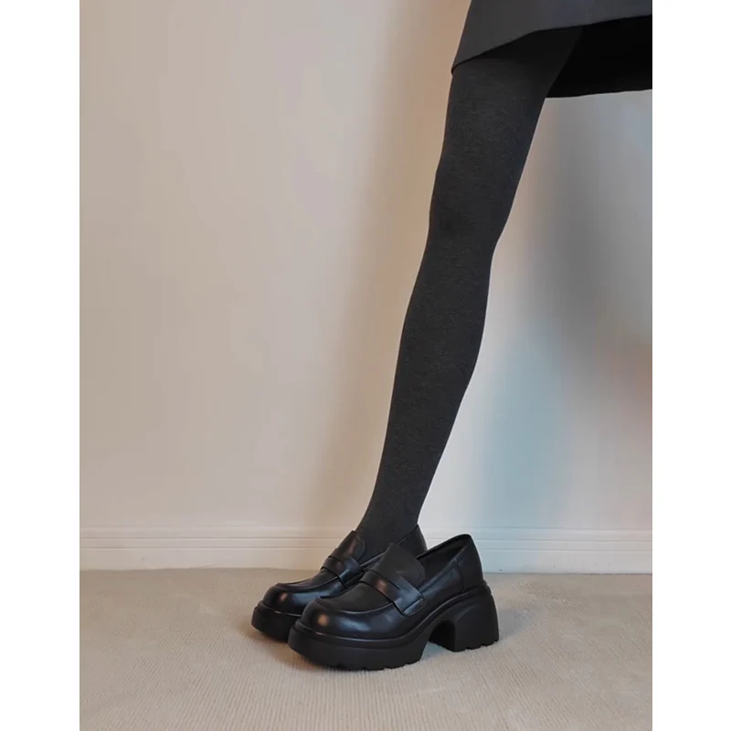 Damen modische Plateau-Schuhe mit klassischem Schnallenabschluß und robustem Blockabsatz Heidi Mode - Image 6