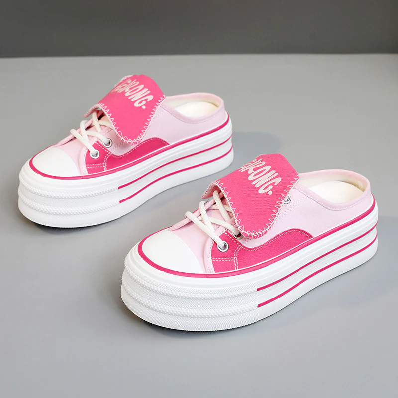 Damen modische Plateau Sneaker mit abnehmbaren Riemen Heidi Mode - Image 7