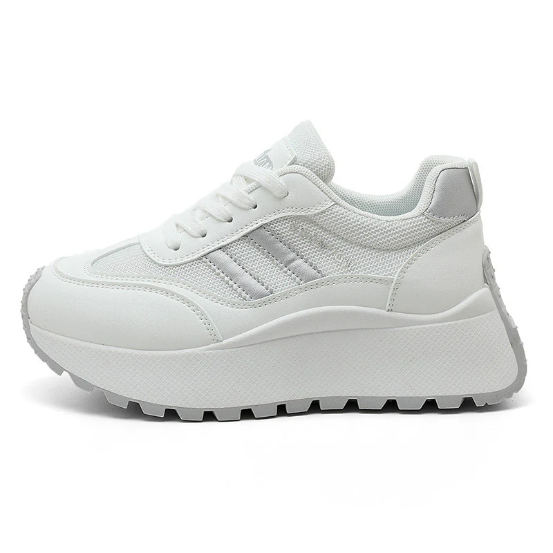 Damen modische Plateau-Sneaker mit atmungsaktivem Mesh und robuster Laufsohle Heidi Mode - Image 7