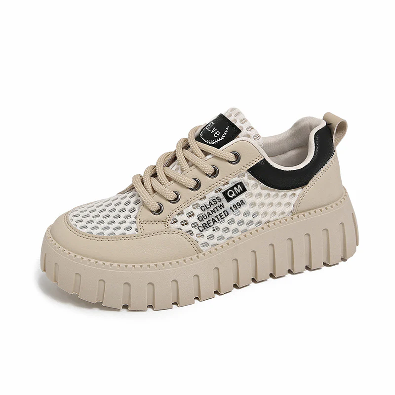 Damen modische Plateau-Sneaker mit atmungsaktivem Netz und robustem Sohlenprofil Heidi Mode - Image 7