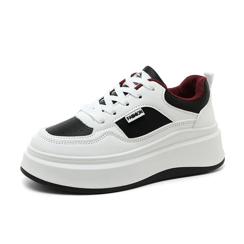 Damen Modische Plateau-Sneaker mit atmungsaktivem Obermaterial und gepolsterter Innensohle Heidi Mode - Image 5