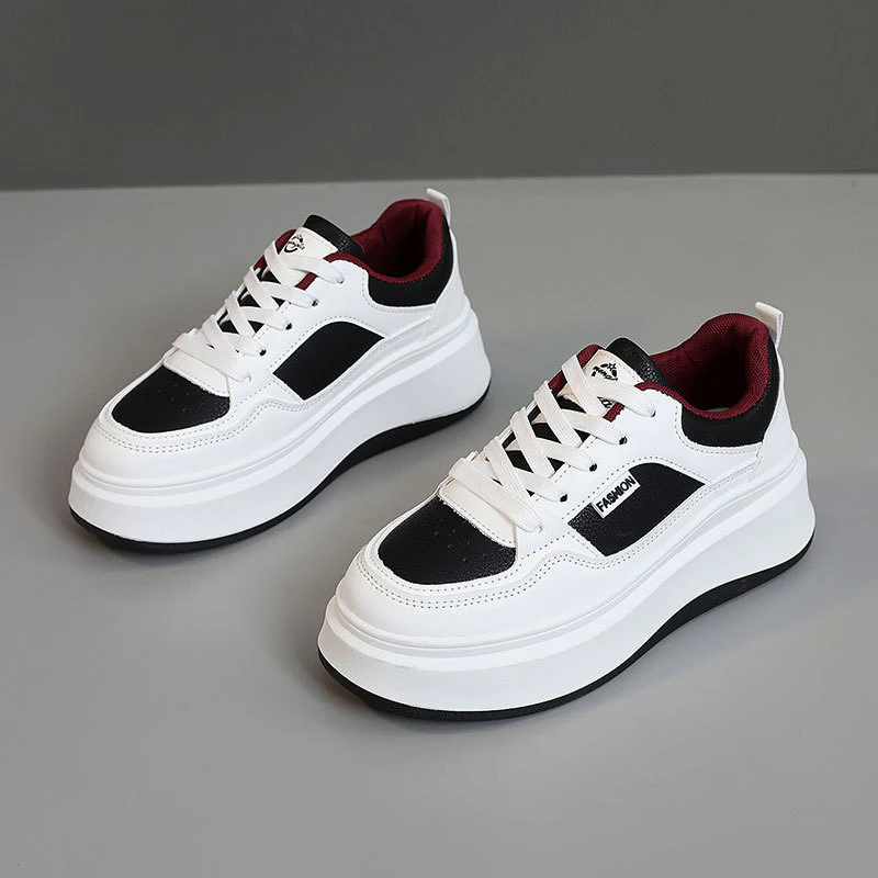 Damen Modische Plateau-Sneaker mit atmungsaktivem Obermaterial und gepolsterter Innensohle Heidi Mode - Image 6