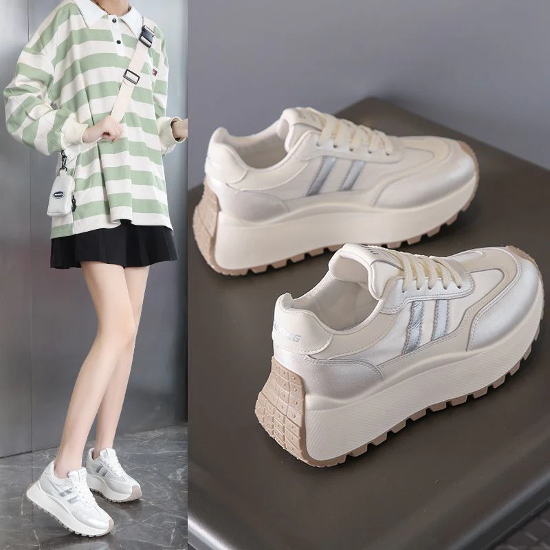 Damen Modische Plateau-Sneaker mit bequemem Fußbett und sportlichem Design Heidi Mode - Image 2