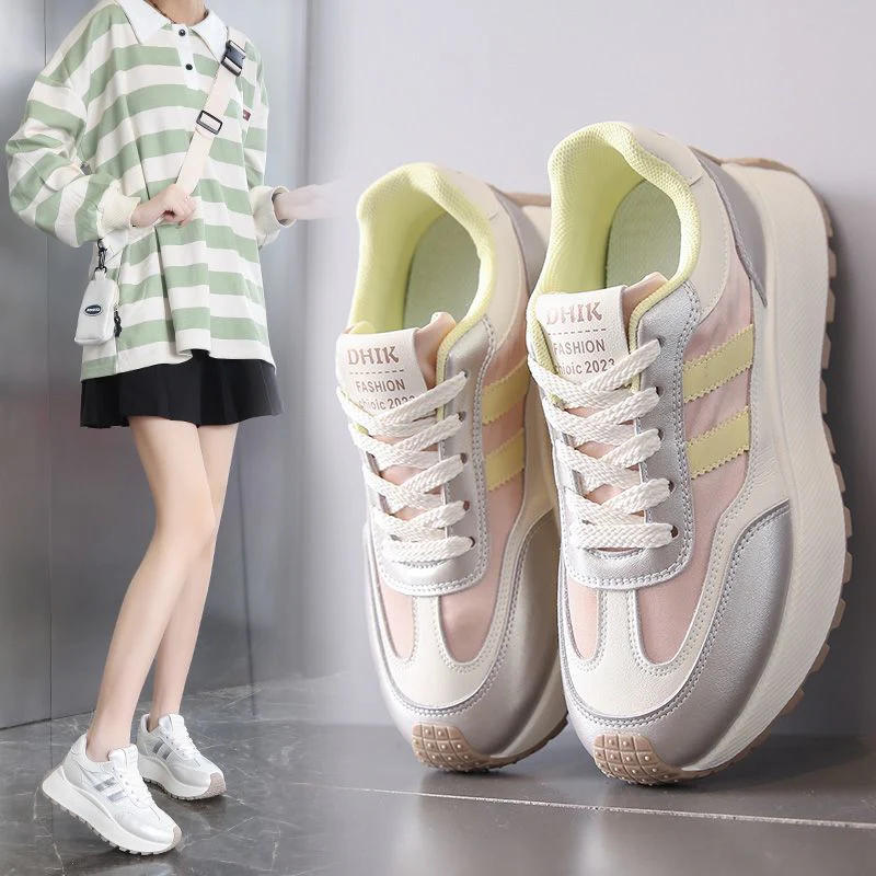 Damen Modische Plateau-Sneaker mit bequemem Fußbett und sportlichem Design Heidi Mode - Image 4