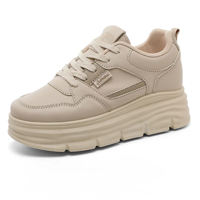 Damen modische Plateau-Sneaker mit dämpfendem Sohlenprofil und strukturiertem Obermaterial Heidi Mode - Image 5
