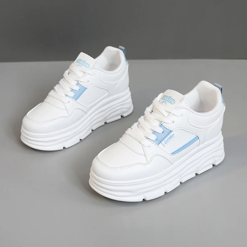 Damen modische Plateau-Sneaker mit dämpfendem Sohlenprofil und strukturiertem Obermaterial Heidi Mode - Image 7
